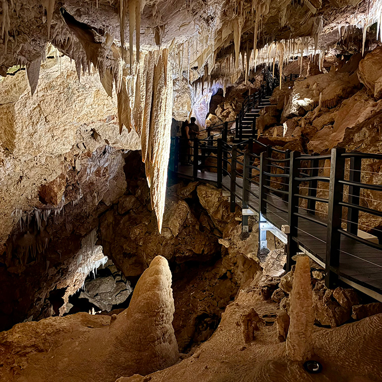 The spectacular formations in Ngilgi Cave. Photo by Jo Percival.