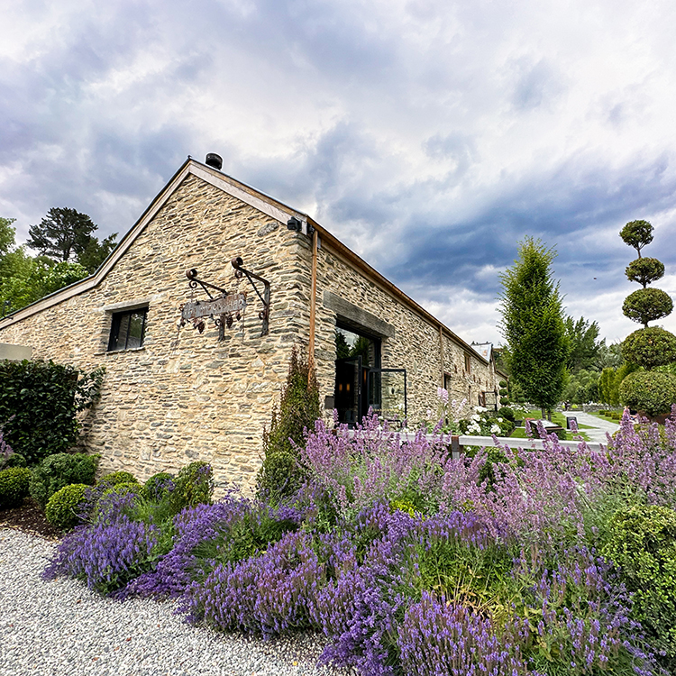 The stone heritage buildings at the new Ayrburn Precinct. Photo by Monica Tischler.