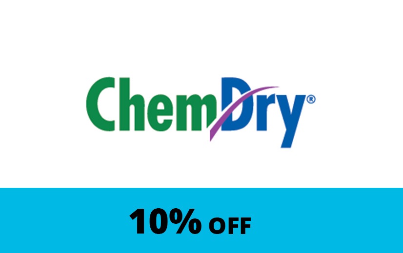 Chem-Dry logo with 10% Off caption