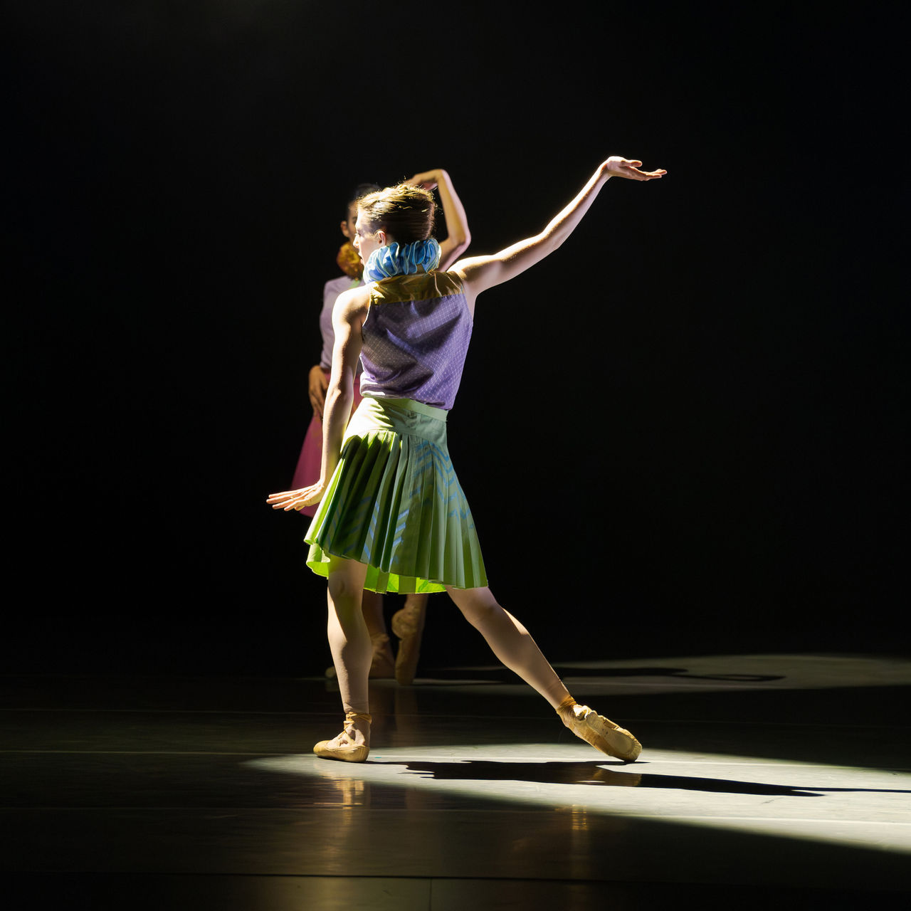 Woman posing on stage