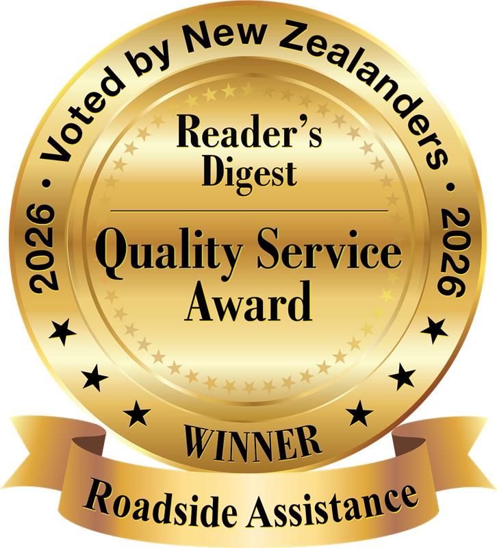 2026 Reader's Digest Quality Service Award for Roadside Assistance emblem