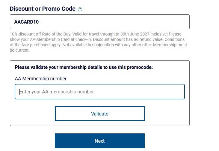 Booking form image